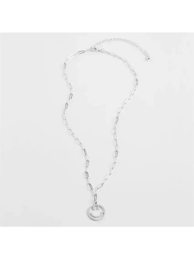 Jenny Smile Necklace in Silver or Gold