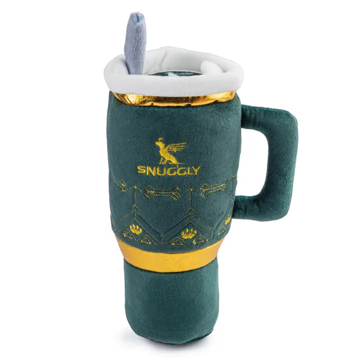 Snuggly Cup Dog Toy In Green