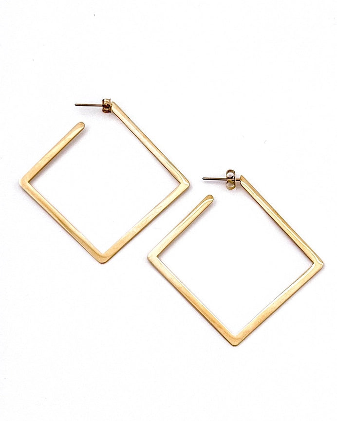 Eliora Square Hoop Earrings