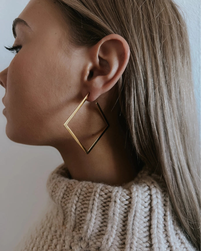 Eliora Square Hoop Earrings