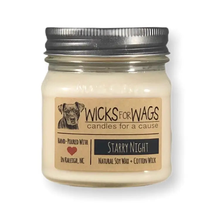 Wicks for Wags Soy Candle - Starry Night