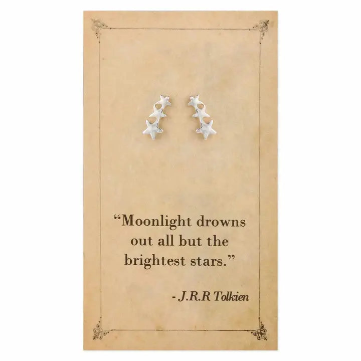 Literary Quotes- Star Post Earrings