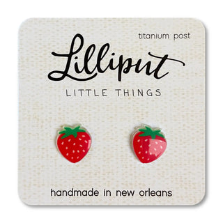 Strawberry Post Earrings