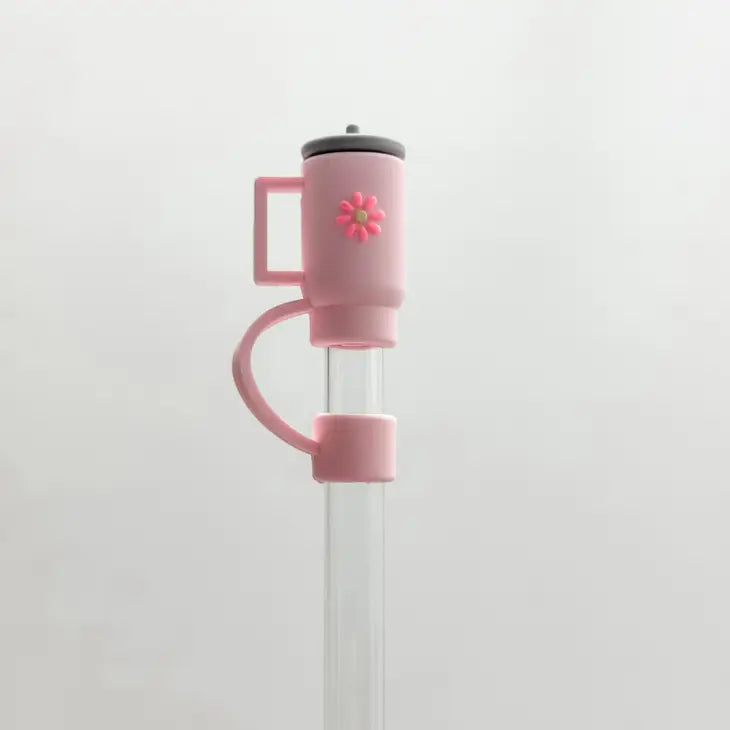 Straw Cover "Light Pink Cup"