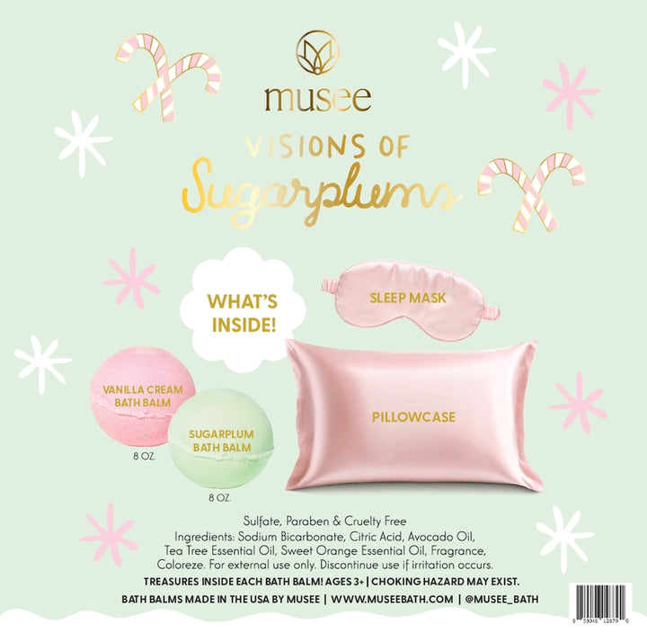 Visions of Sugarplums Bath Balm Eye Mask Set