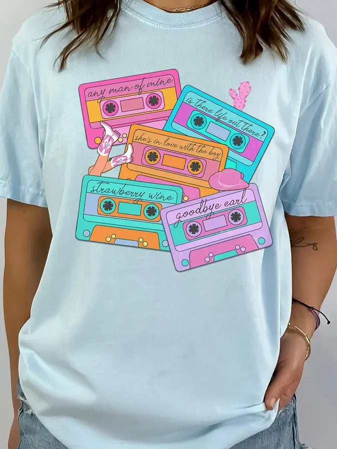 90's Country Tapes Music Graphic Tee