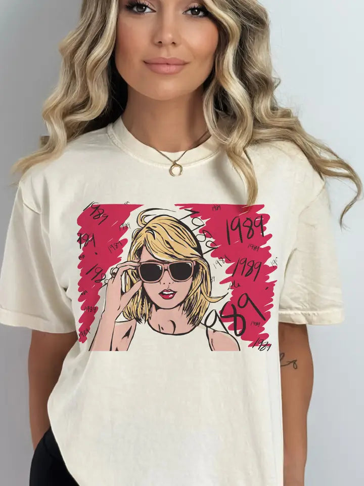 Taylor Swift Concert 1989 Era Tour Sublimation T-shirt