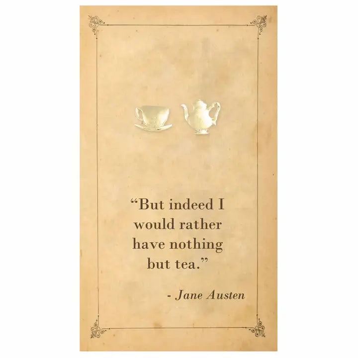 Literary Quotes- Tea Post Earrings