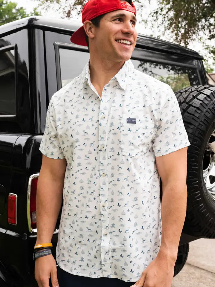 Burlebo Performance Button Up -Texas