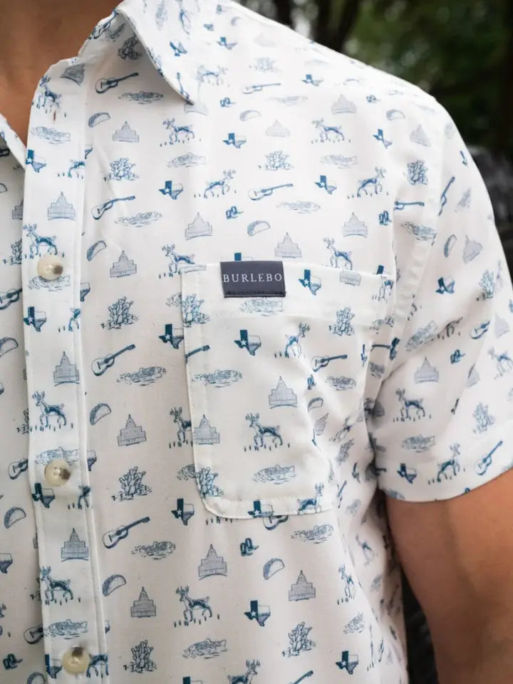 Burlebo Performance Button Up -Texas