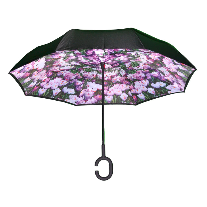 Topsy Turvy Umbrella in Crocus Pattern