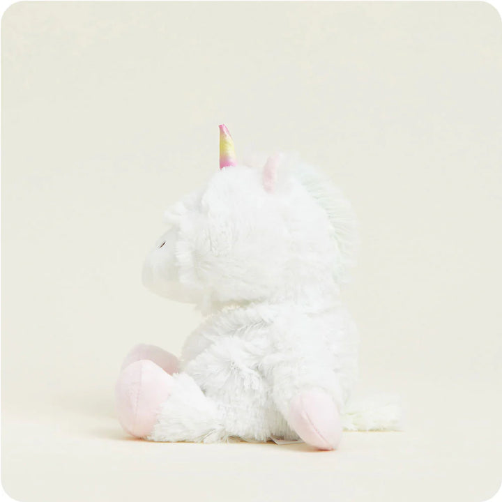 White Unicorn- Junior Warmies Plush