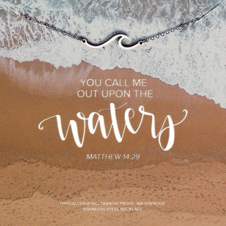 Upon the Waters Wave Sterling Necklace