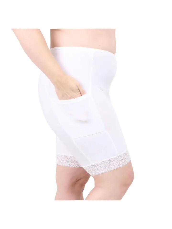 Anti Chaffing Moisture Control Slip Short with 2 Pockets